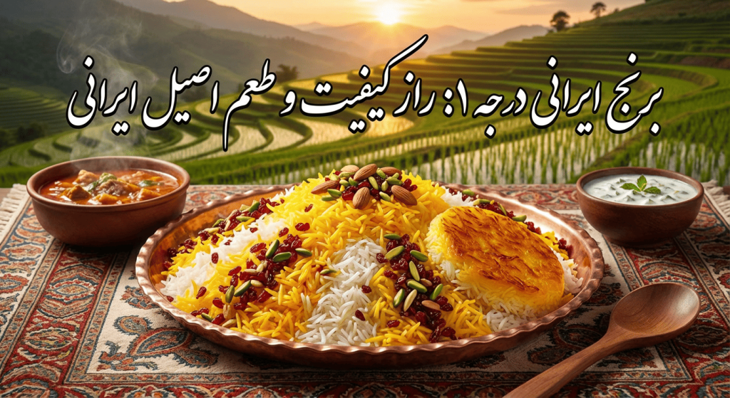 برنج ایرانی درجه ۱: راز کیفیت و طعم اصیل ایرانی