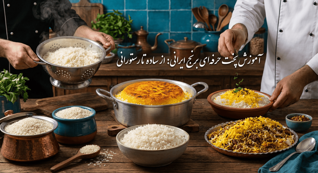 آموزش پخت برنج ایرانی