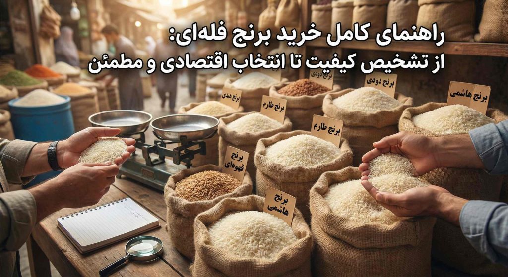 تصویر شاخص مقاله راهنمای کامل خرید برنج فله ای: از تشخیص کیفیت تا انتخاب اقتصادی و مطمئن