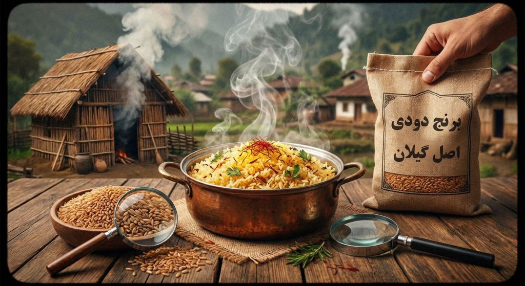 راهنمای جامع برنج دودی: از تشخیص اصل تا خرید و پخت خوش عطر