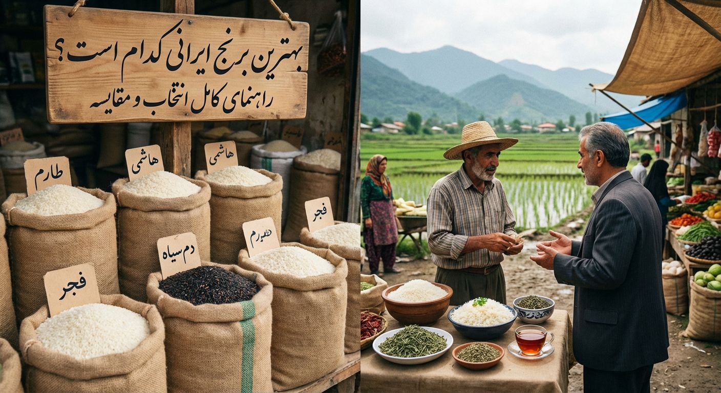تصویر برای مقاله بهترین برنج ایرانی کدام است؟ راهنمای کامل انتخاب و مقایسه